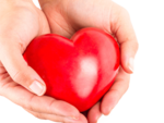 A heart in a hand for the CPR course certified by the Swiss Resuscitation Council